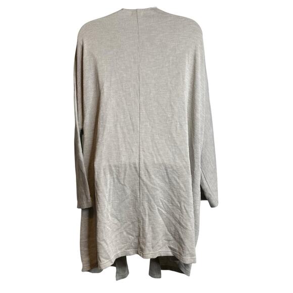 Anthropologie Donni Women's Cream Open Front Duster Cardigan One Size Lagenlook - Picture 2 of 11